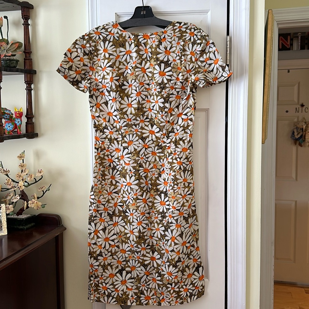 Hand made vintage dress 70s 60s floral daisy